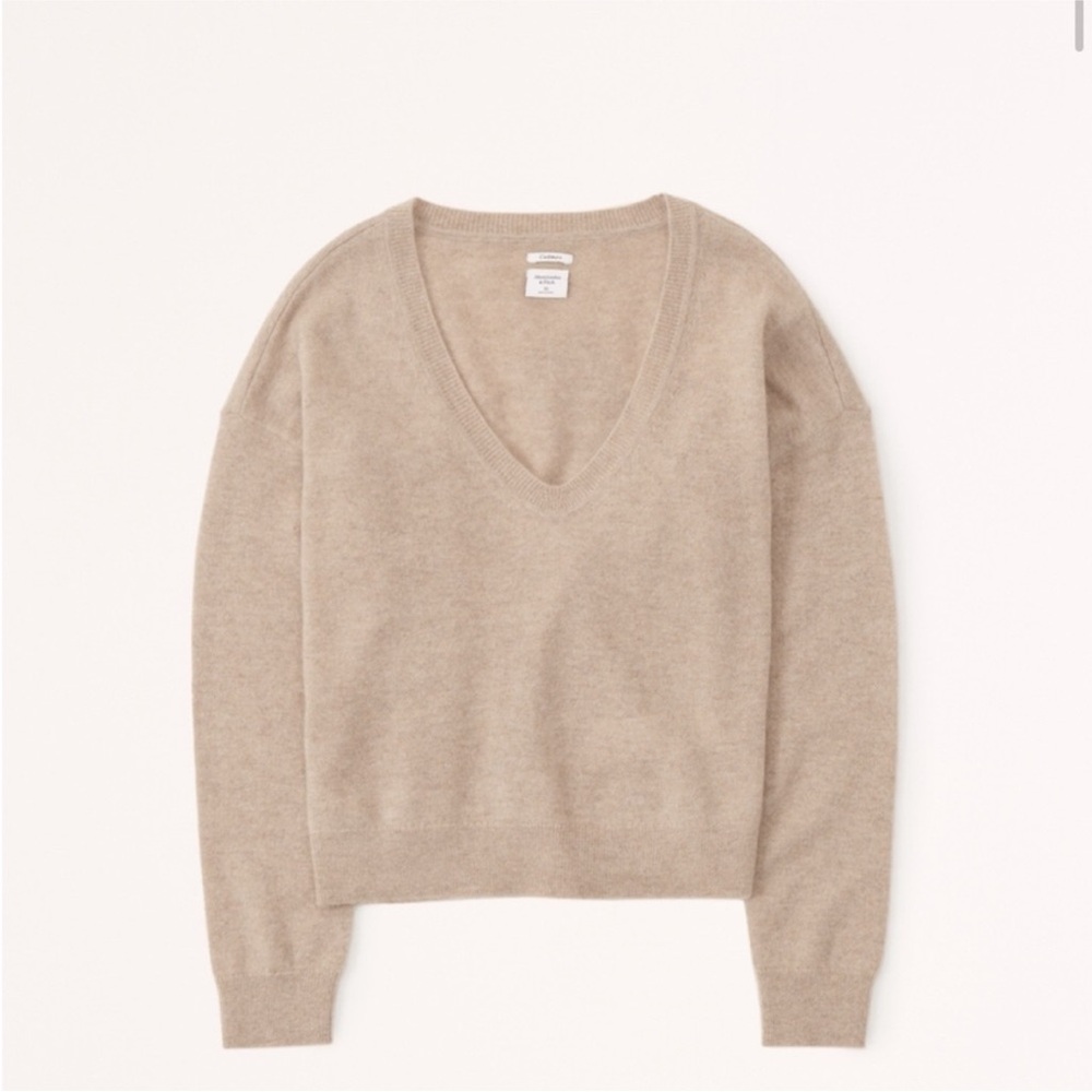 A&F Cashmere Wedge Mockneck Sweater